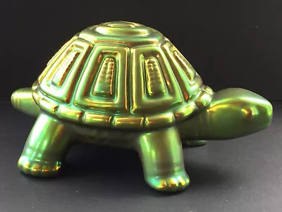 Buy Zsolnay Pecs Eosin Lustre Glaze Turtle Tortoise Figure - Judit Nador Circa 1970s • 55£