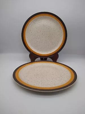 Buy 2x Rare Vintage Biltons Yellow Brown Speckled Dinner Plate 10  Retro *FLAW READ • 8.99£