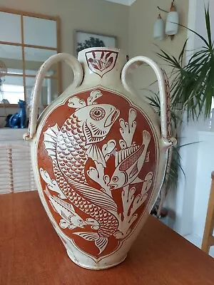 Buy C H Brannam Barum Pottery Large Vase 1889 ..Pick Up Only Please • 90£