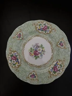 Buy Vintage Queen Anne Gainsborough Green BONE CHINA Tea  Side Plate • 4£