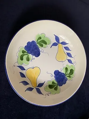 Buy MARKS & SPENCER PASTA DISH BOWL Grapes & Pears Pattern. Hand Painted Portugal • 6.50£