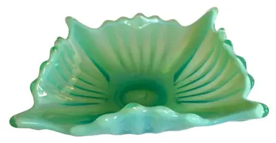 Buy Vintage Fostoria Heirloom Green Glass Opalescent Dish • 28.46£