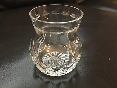 Buy Thomas Webb. Cut Glass Crystal Posy Vase Signed Lovely • 7.99£