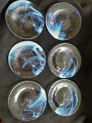Buy KOSTA BODA ULRICA HYDMAN VALLIEN GLASS Plates 'MINE' COLLECTION 6  X Available • 37.50£