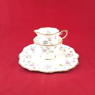 Buy Royal Stafford - Violets Pompadour - Cake Plate / Sugar Pot / Milk Jug - NA 1991 • 45£
