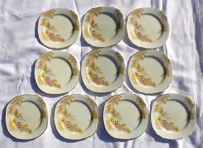 Buy 10 X Vintage Royal Staffordshire Bone China Spring Floral Side/Sandwich Plates • 15£