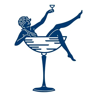 Buy Tattered Lace Art Deco COCKTAIL GLASS Lady Champagne Cutting Die • 5.99£