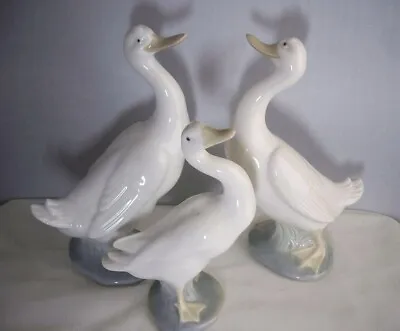Buy 3 X Lladro LITTLE DUCK 4552 And Nao GOOSE DUCK Bird Figures Figurines • 12.99£
