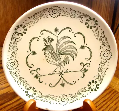 Buy Vtg SCIO Provincial Green Rooster Weathervane Dinner Plate 9.25” Replacement M18 • 8.62£