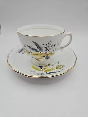 Buy Vintage 1960's Colclough Stardust Tea And Cup Saucer Set 8791 Gold Rim Stars  • 3.50£