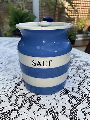 Buy TG Green Cornishware Salt Lidded Storage Jar • 49.99£