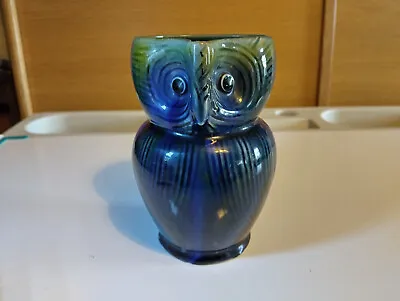 Buy Bourne Denby Danesby Ware Owl Jug Pitcher Art Pottery Blue • 65£