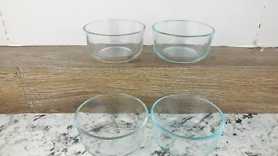 Buy PYREX Bowl 7200 And 7200-A Clear Glass 2 Cup Mixing Bowl Set Of 4 • 14.23£