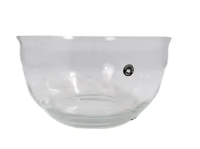 Buy Colony Dominique Crystal Clear Salad Serving Bowl Swirl Optic Handmade 9 1/2   • 29.91£