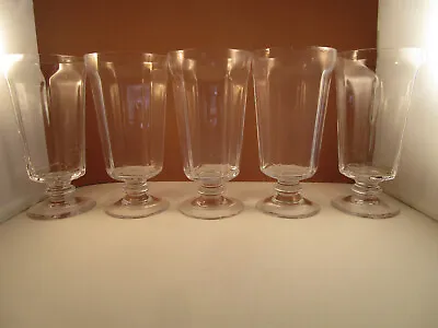Buy Vintage Bryce Lenox ? Antique Clear Glass Set Of 5 Iced Tea Glasses • 57.62£