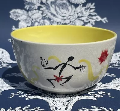 Buy Kirkham Pottery Bowl. Vintage 1950s. Dancing Chef. No Chips/cracks • 12£