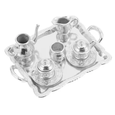 Buy  Model Wine And Tea Set Mini Alloy Cups Childrens Teapot Crafts • 9.89£