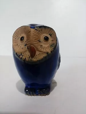 Buy Owl, Blue Pottery Owl Ornament • 12£