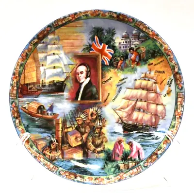 Buy James Sadler Plate History Of Tea Fine Bone China  World Of Tea  8  England Art • 23.61£