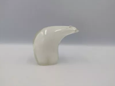 Buy Wedgewood Polar Bear Paper Weight Solid Glass White Cased Figure Animal Art Vgc • 39.99£