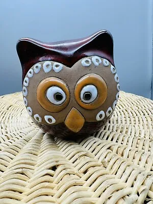 Buy Handmade Pottery Ceramic Owl Figurine Ornament  • 12£