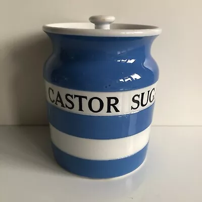 Buy T.G.Green Cornishware Jar CASTOR SUGAR Small 11cm / 24s • 0.99£