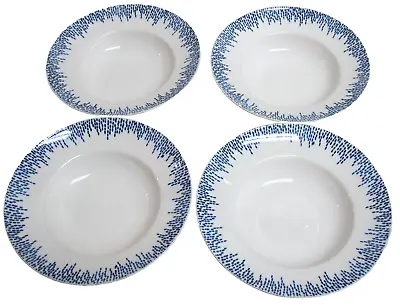 Buy Martha Stewart Stockholm Porcelain 9 5/8  Pasta Salad Bowls Set Of 4 Dinnerware • 38.54£