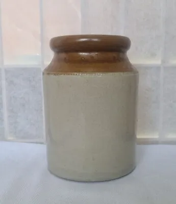 Buy Vintage Stoneware Brown Container Utensil Kitchen Pot Large 17cm • 40.25£