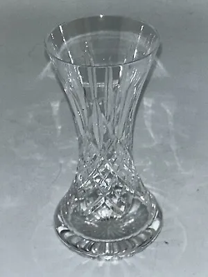 Buy Unbranded Crystal Glass Cut Diamond Shape Pattern Design Vase Small 16cm  #LH • 2.99£