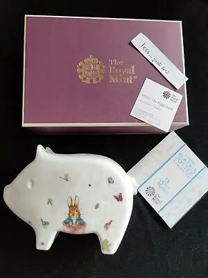 Buy BNIB 2020 Beatrix Potter Peter Rabbit Minty Piggy Bank Royal Mint Ltd 500  • 199.50£