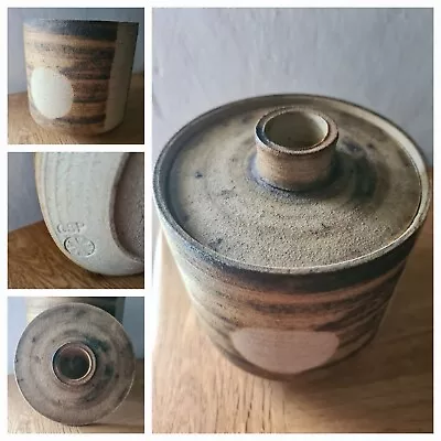 Buy Rare Unusual Cranbrook Station Studio Pottery Salt Glaze Lidded Storage Jar • 60£