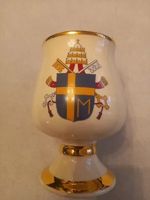 Buy Prinknash Pottery 1982 Pope John Paul II Visit To Great Britain Goblet • 5£