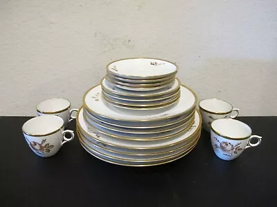 Buy 20 Pc. Royal Copenhagen Brown Rose Place Setting - Plates, Cups & Saucers • 71.03£
