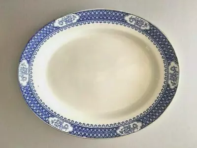 Buy Antique Vintage Coronaware Small Blue & White Platter/plate • 12£