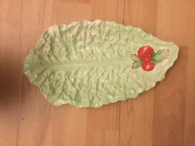 Buy Carlton Ware - Cabbage Or Lettuce Leaf Dish With Tomatoes • 10£