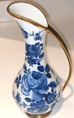 Buy Echt Kobalt Unterglasur Bavaria Delft 1103 Blue 7.5  Pitcher Floral Vase • 38.58£