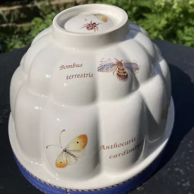 Buy Wedgwood Sarah's Garden Butterflies Bees Queens Ware Jelly Mould 21cm VGC • 25£
