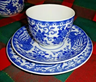Buy Vintage Noritake Blue Phoenix Tea Trio  • 9.99£
