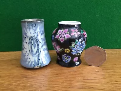 Buy 2 X Miniature China Vases / Ornaments - One Chinese The Other Rye Pottery? • 7.50£
