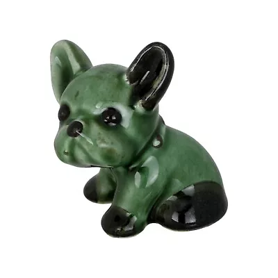 Buy DENBY Pottery BYNGO Dog French Bulldog Green 3 1/2” 9cm Tall 1930's Size 2 • 85£