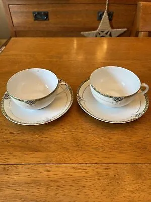 Buy Vtg Noritake The Argonne Pattern 2 Nippon Cup & Saucers M Collection • 19.07£
