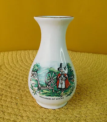 Buy James Kent Old Foley Vintage Souvenir Of Wales Small Vase • 6£