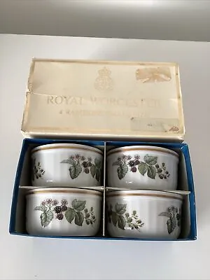 Buy Set Of 4 BOXED Royal Worcester Ramekins Pots LAVINIA Pattern Oven To Tableware • 29.95£
