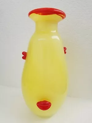 Buy Kosta Boda Modern 4-Lip Yellow Vase - Rare!  • 763.60£
