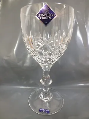 Buy Edinburgh Crystal Wafer Stem Wine Glasses EDI160 Signed Boxed (Hol) • 9.99£