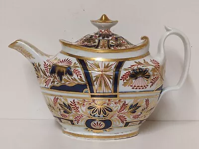 Buy Unmarked But Probably Coalport Georgian Imari Japan Pattern Tea Pot • 90£