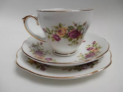 Buy Duchess  English Garden  Rose Bone China Trio Tea Cup Saucer Side Plate. • 5.99£