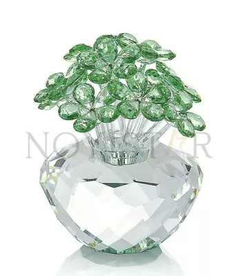 Buy K9 Crystal Green Flower Figurine Glass Bouquet Ornament Paperweight - NOYISTAR • 23£
