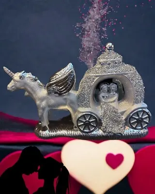 Buy Unicorn And Carriage Bride And Groom Decorative Ornament • 25£