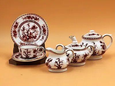 Buy Coalport China Rust Indian Tree Miniature Cabinet Tea Set. • 99£